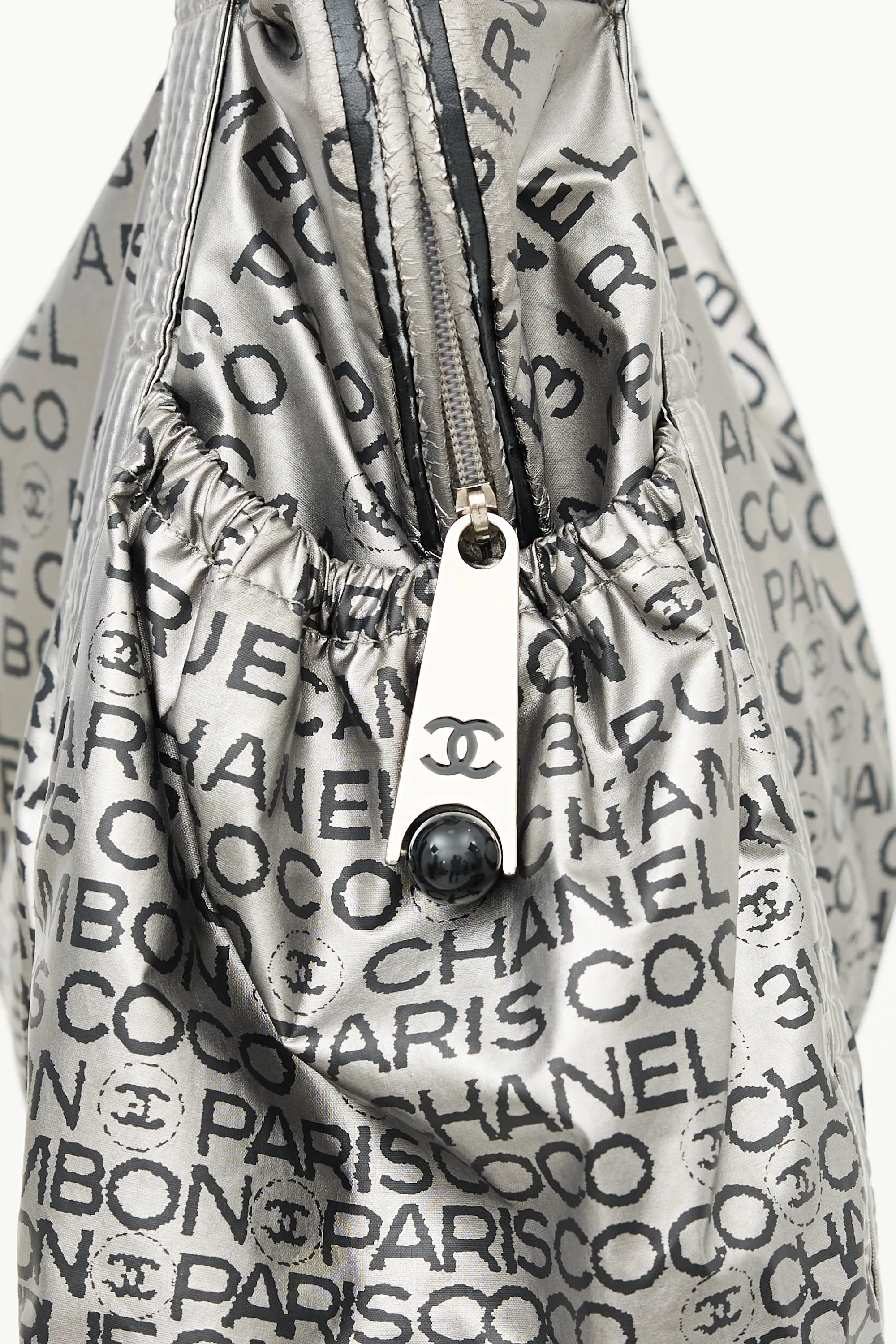 2000s Silver Nylon Unlimited Tote Bag