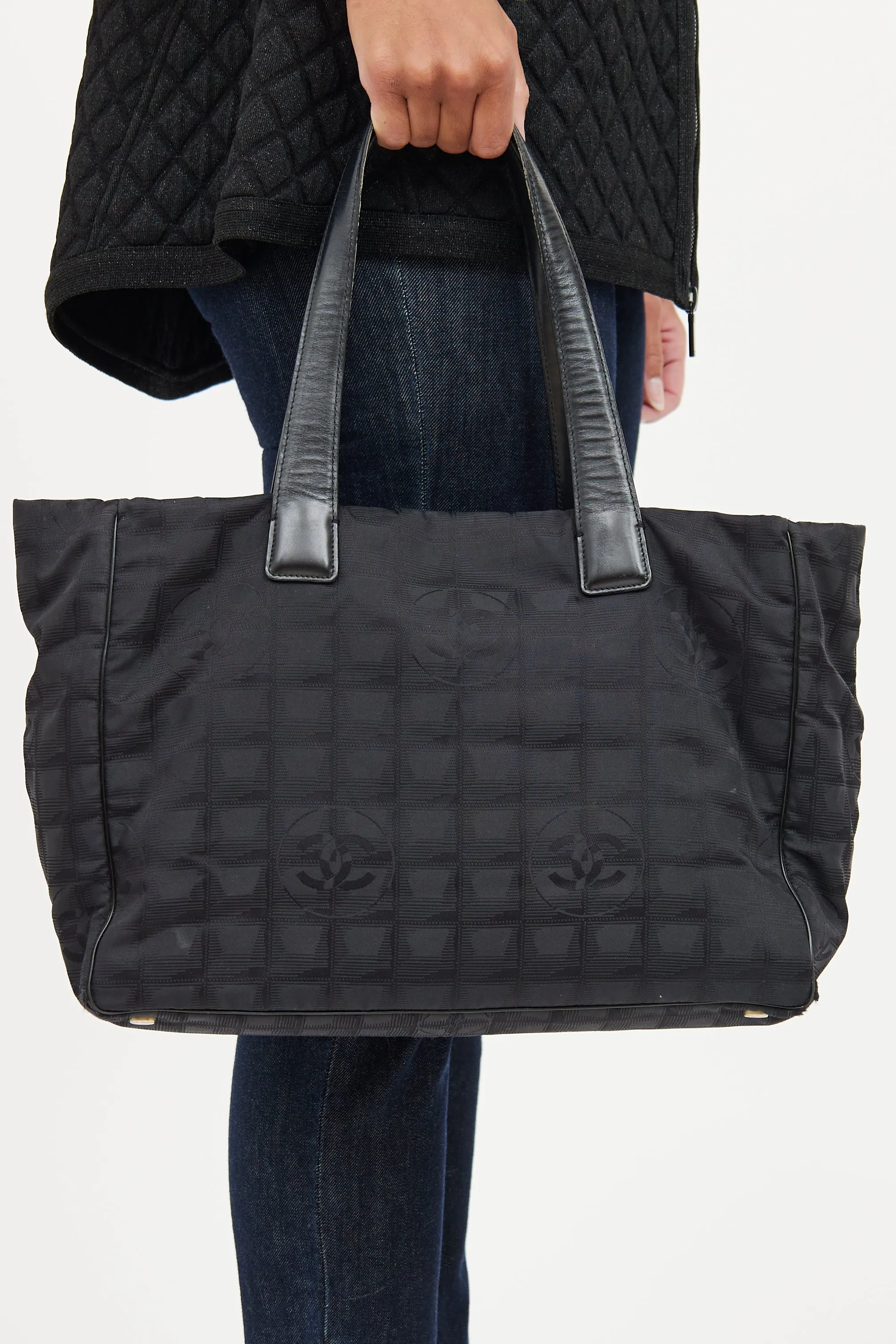 2004 Black Travel Ligne Tote Bag
