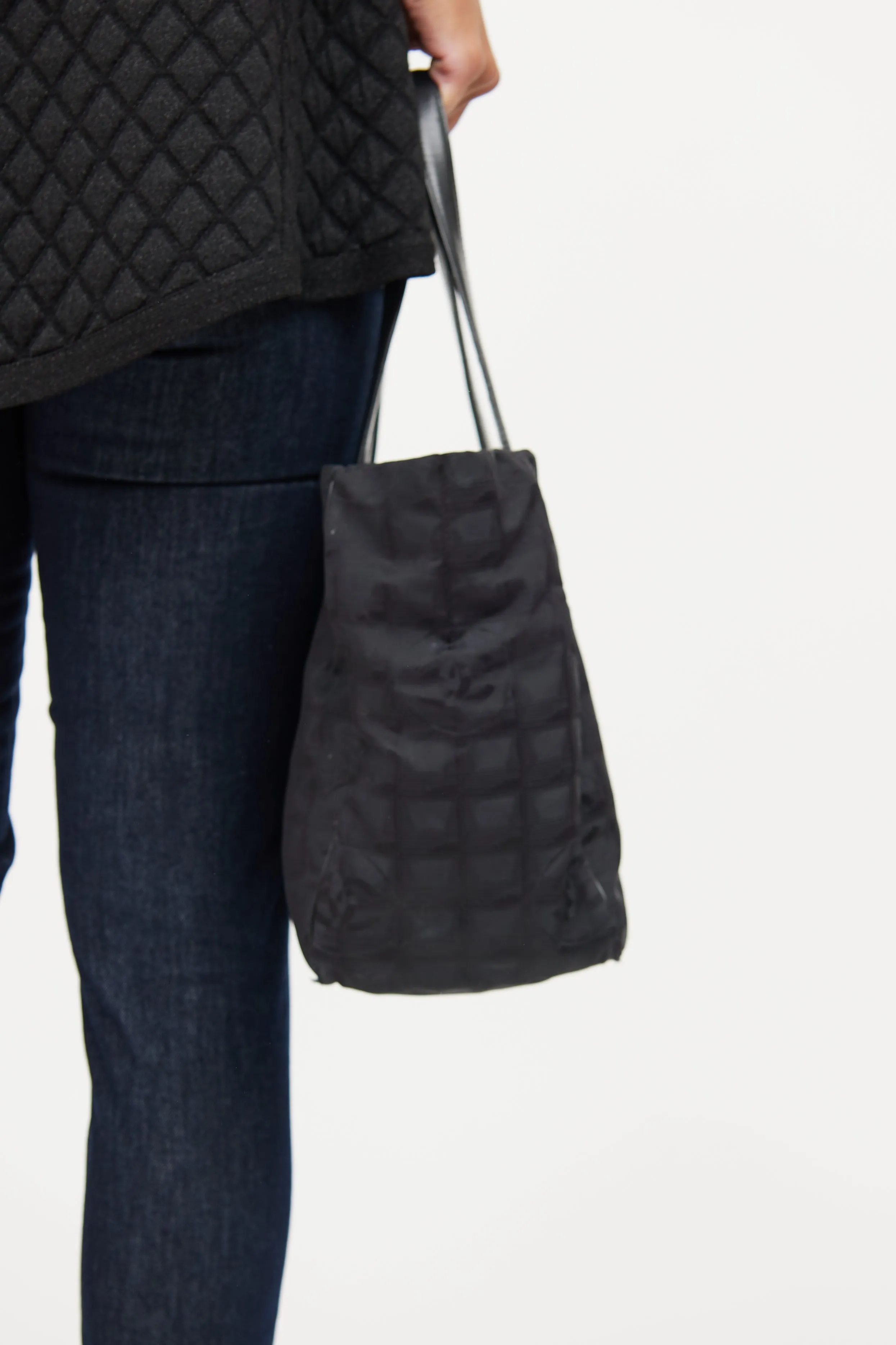 2004 Black Travel Ligne Tote Bag