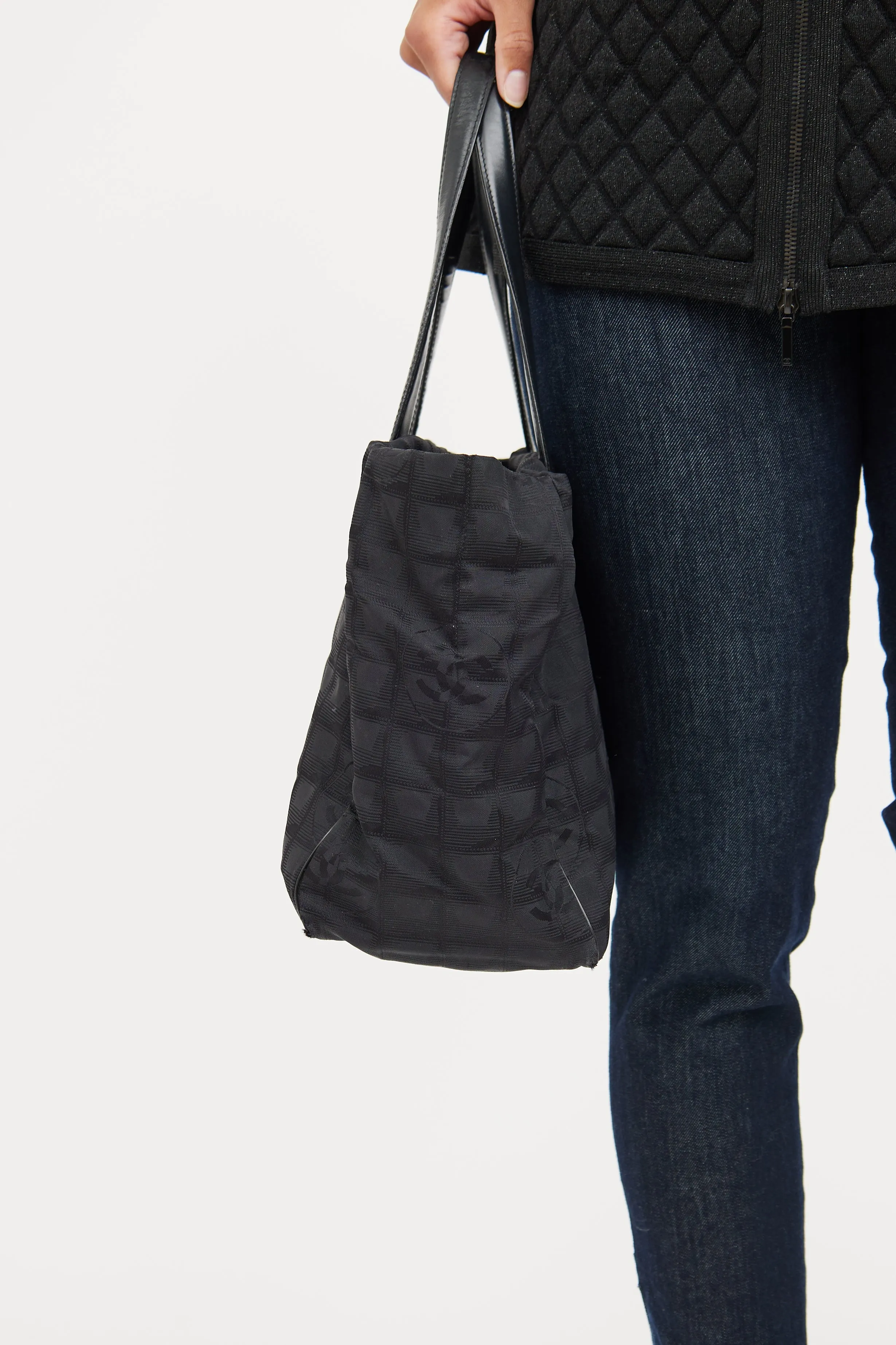 2004 Black Travel Ligne Tote Bag