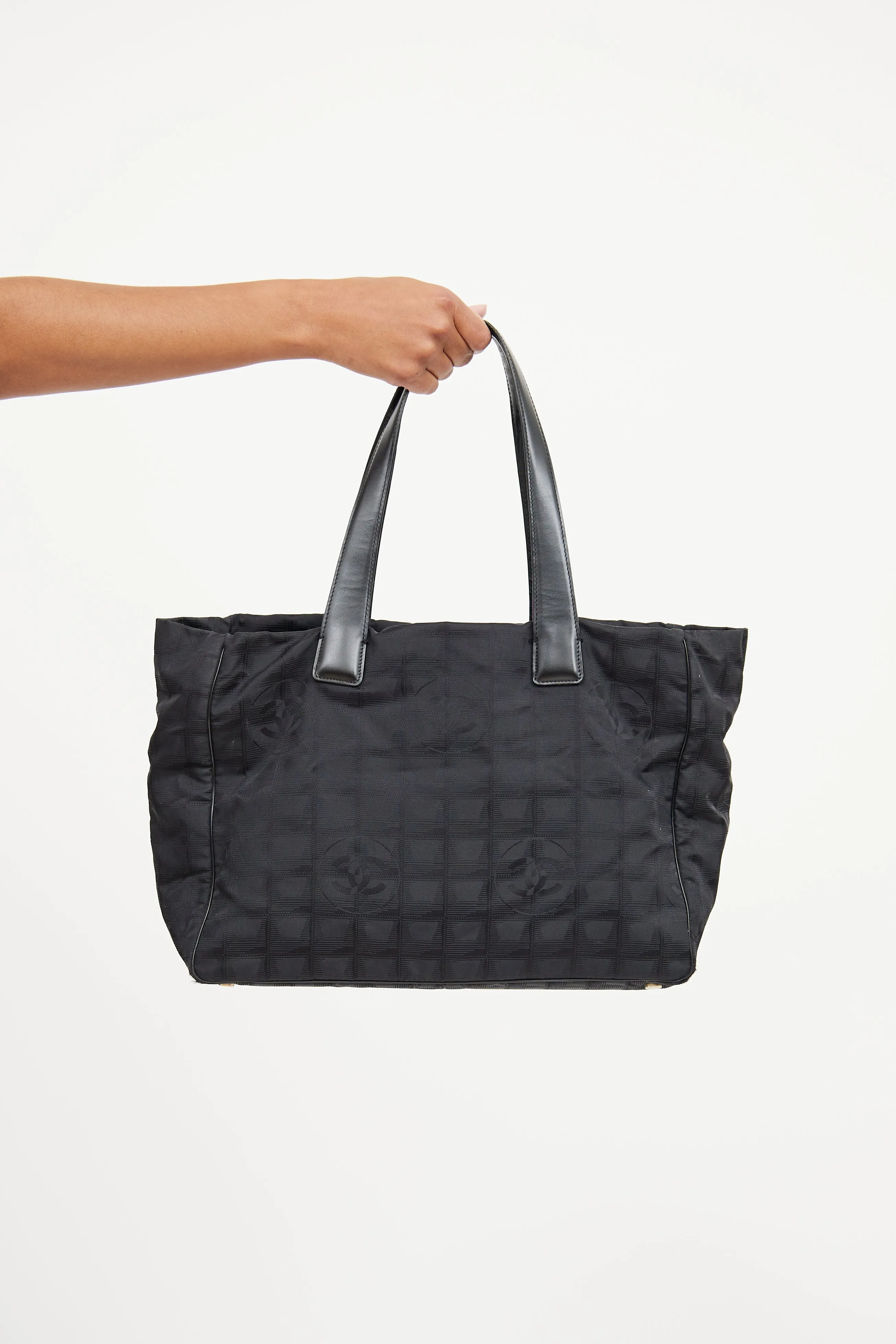 2004 Black Travel Ligne Tote Bag