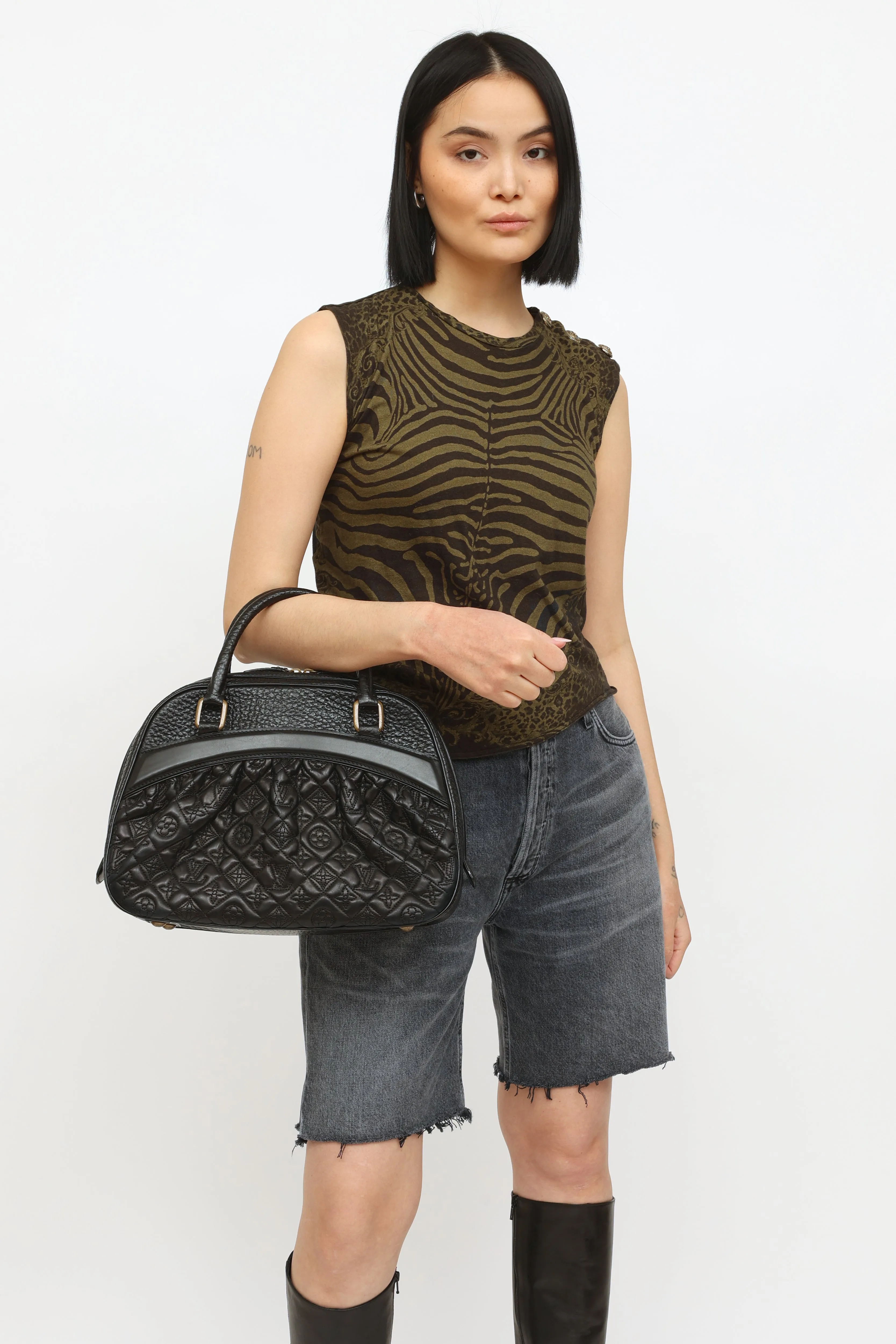 2005 Black Monogram Mizi Vienna Bag