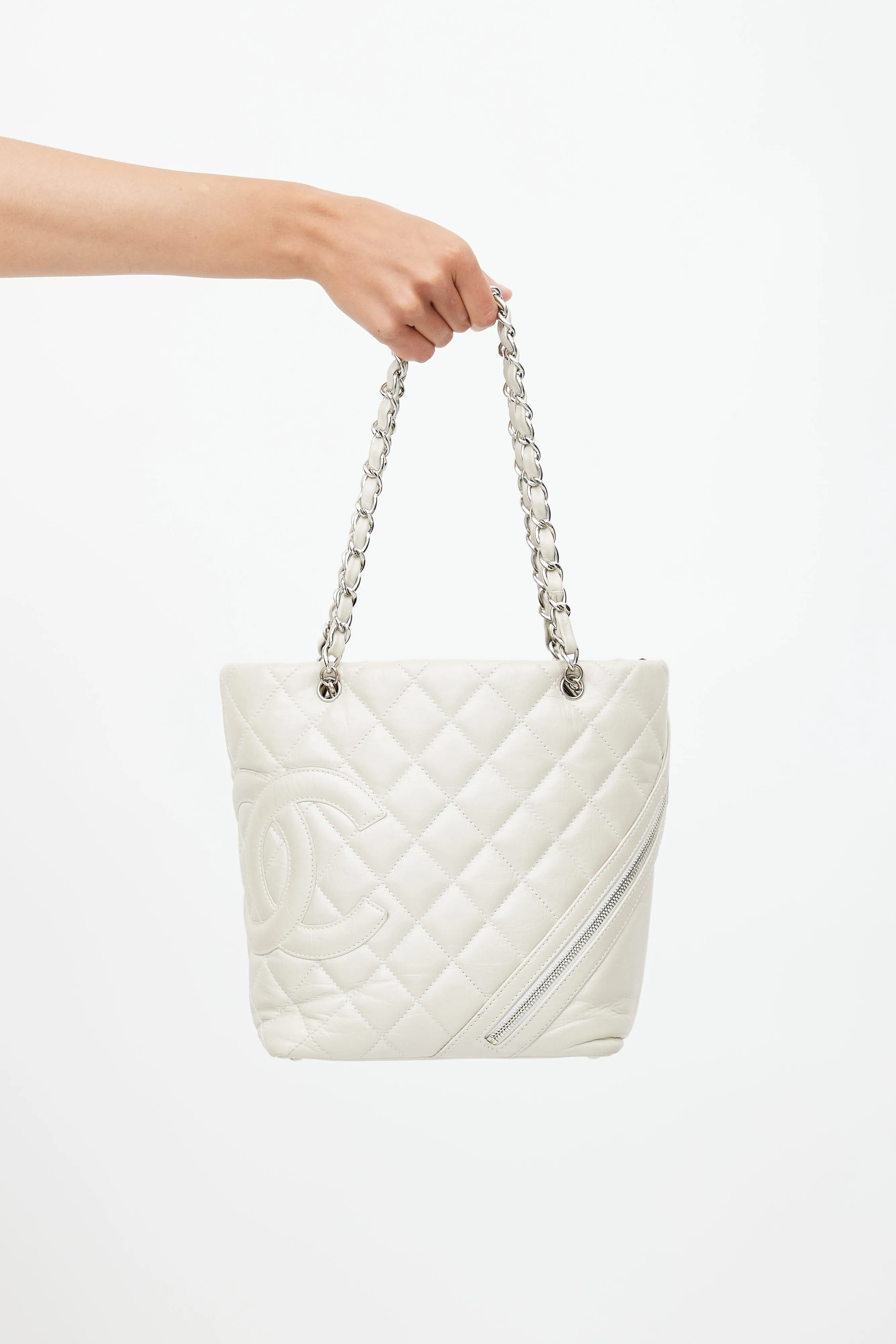 2006 Cream Cambon Cotton Club Tote Bag