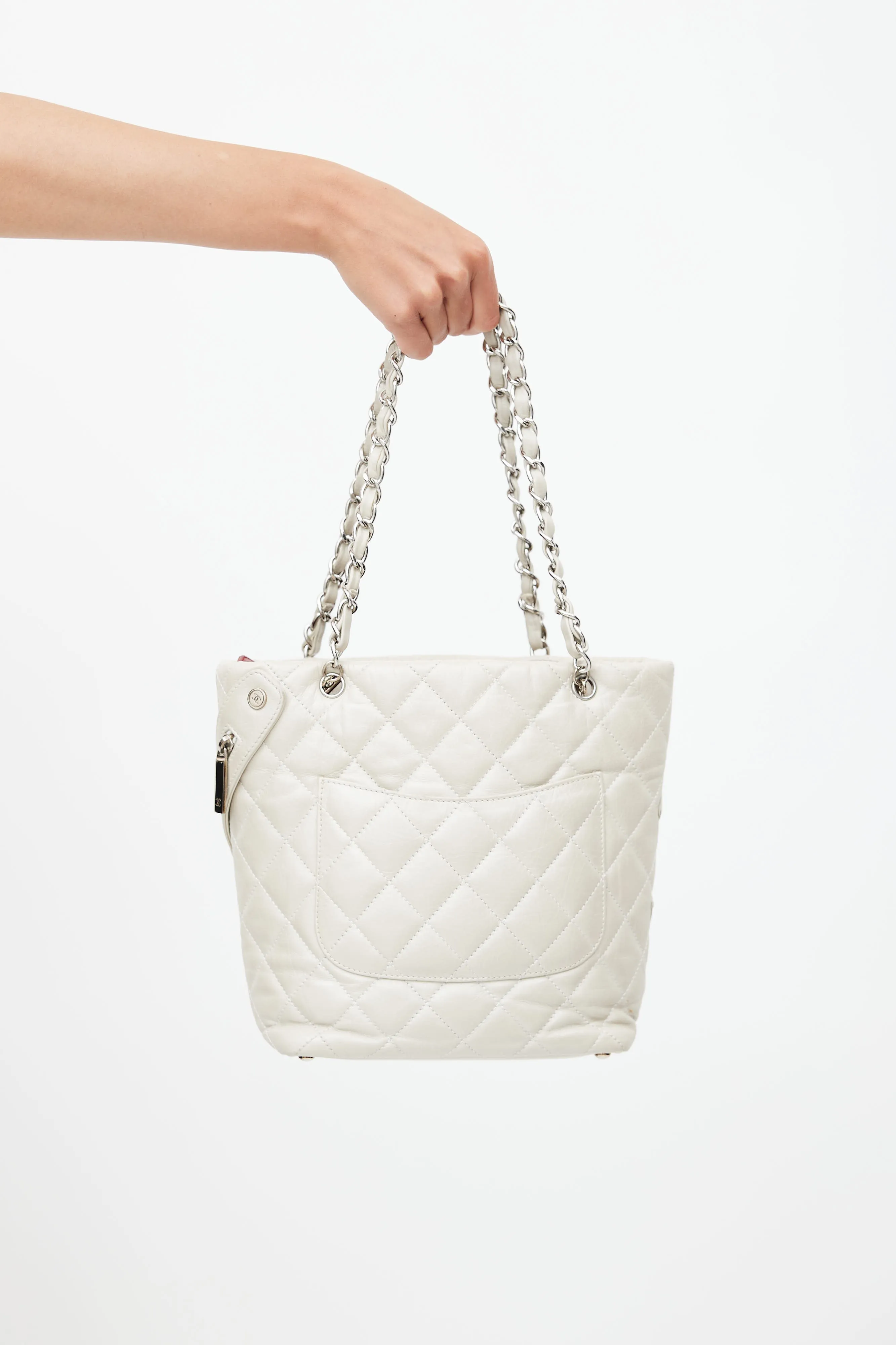 2006 Cream Cambon Cotton Club Tote Bag