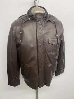 8116 Clearance -  Men's Hooded Bomber Jacket - Size Medium