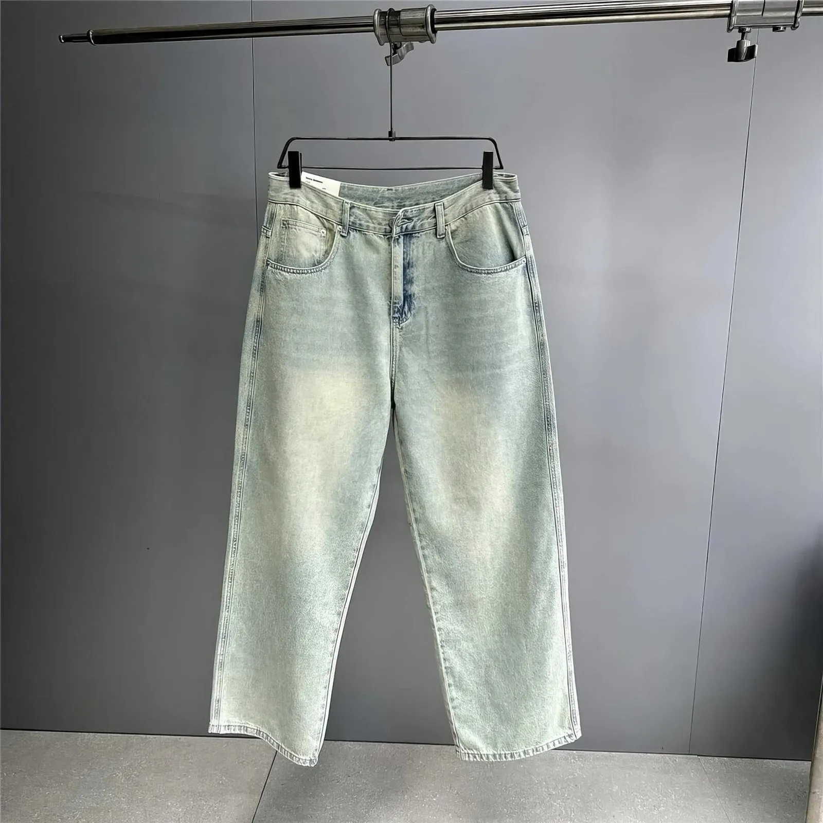 Baggy Distressed Ice Blue Skater Jeans