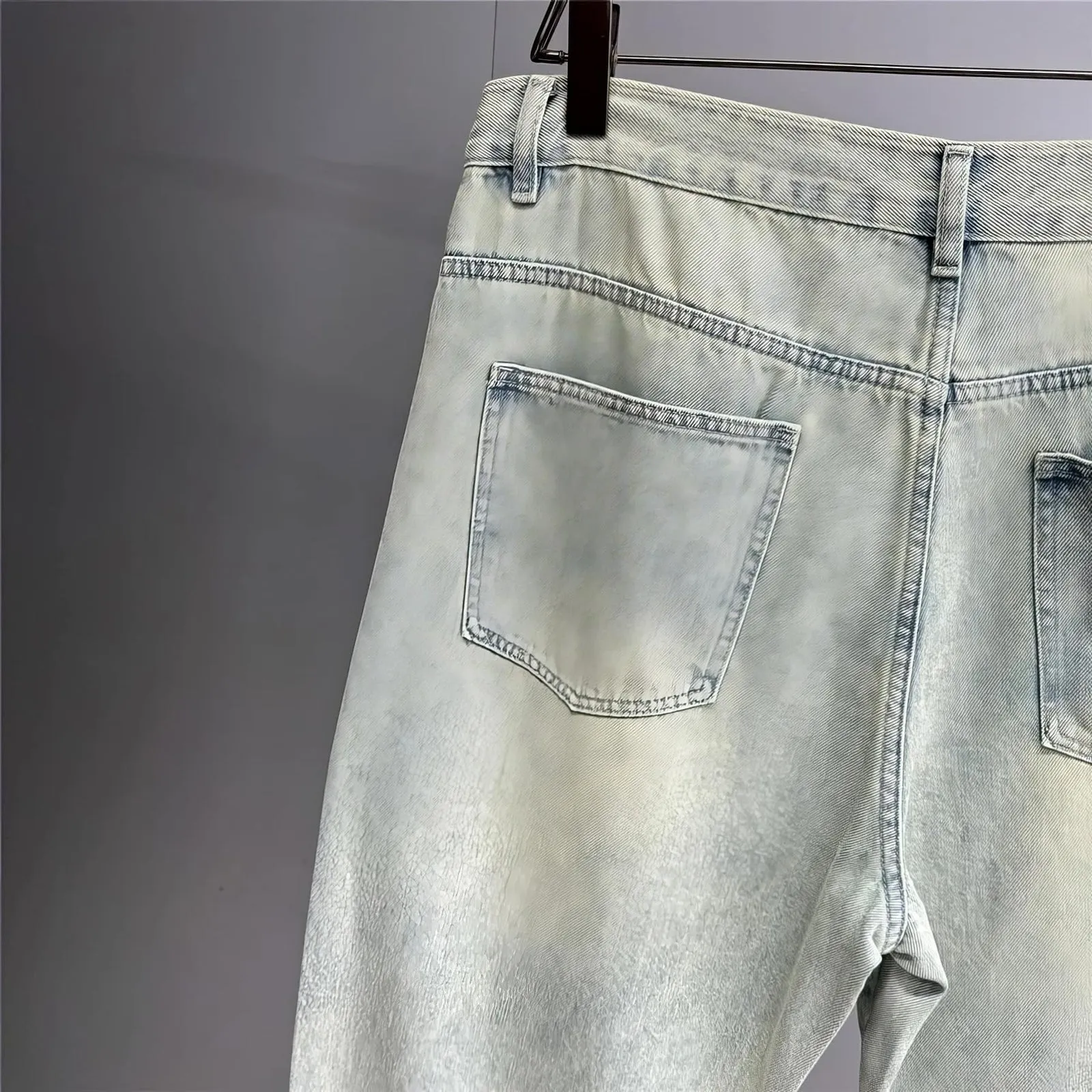 Baggy Distressed Ice Blue Skater Jeans
