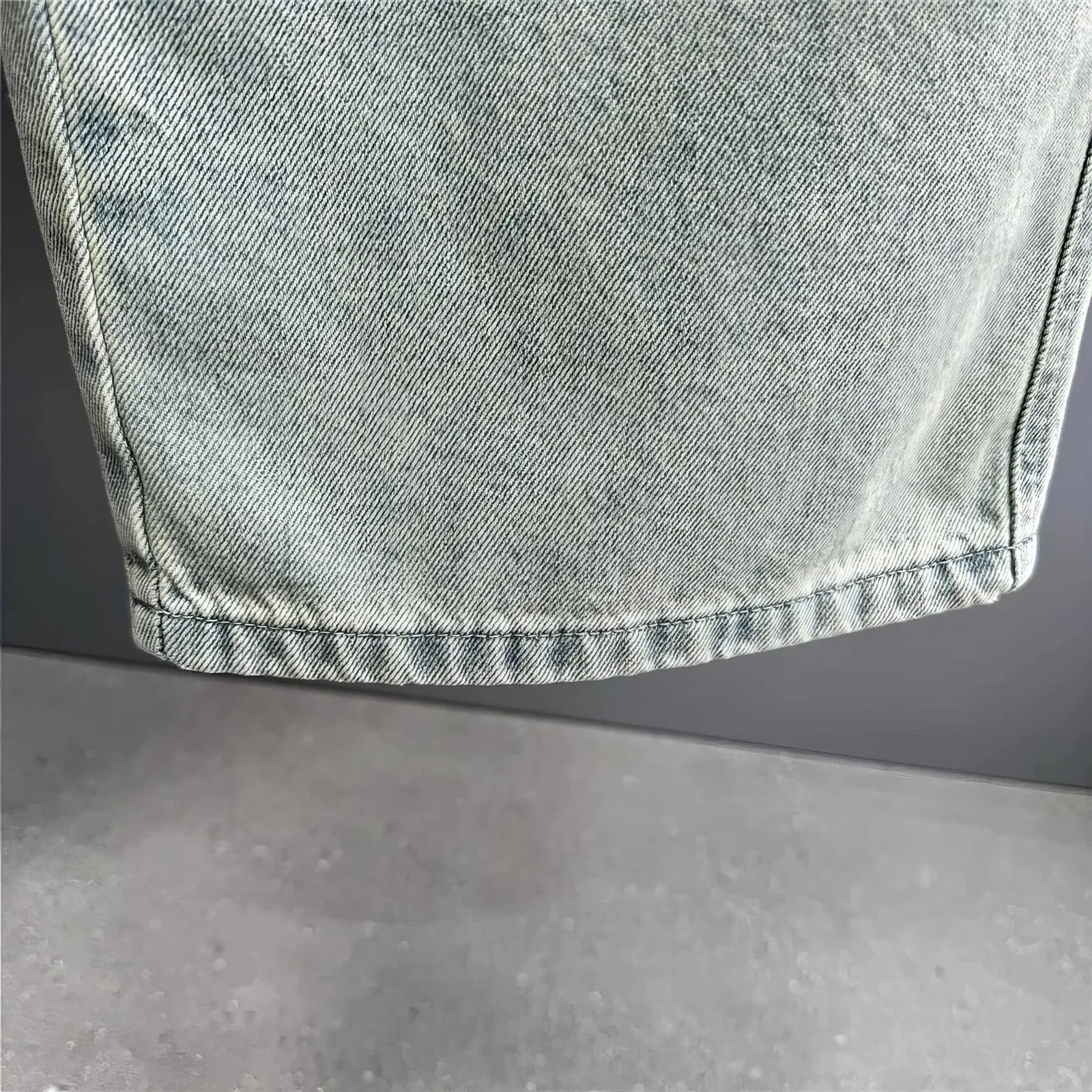 Baggy Distressed Ice Blue Skater Jeans