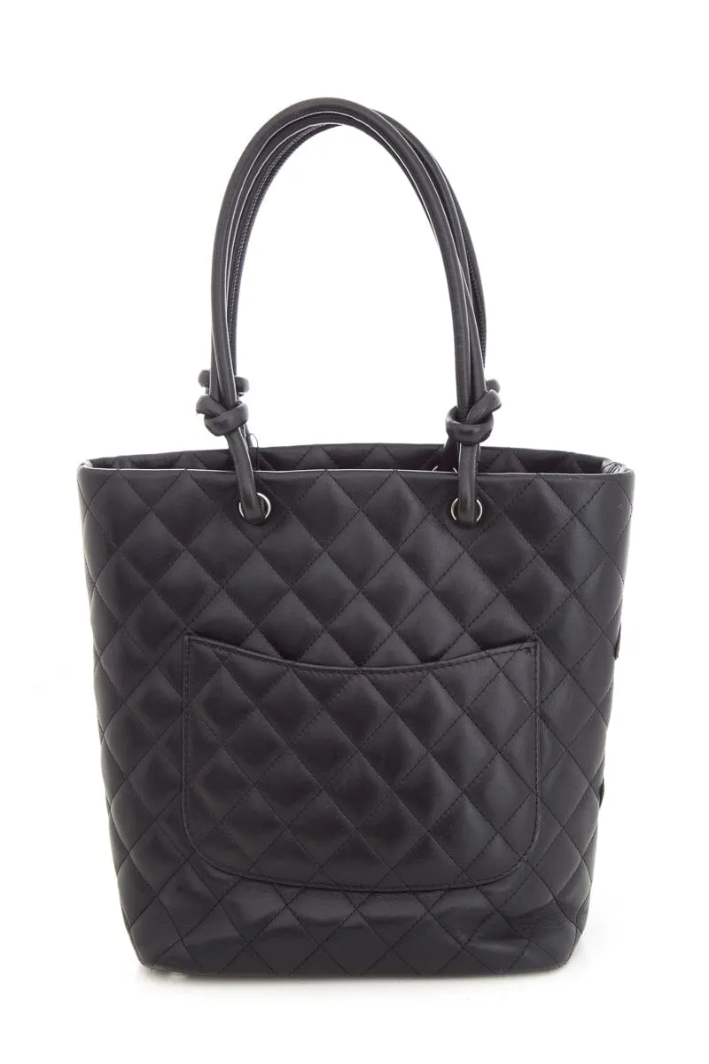 Chanel 2005/06 Black Ligne Cambon Quilted Handbag