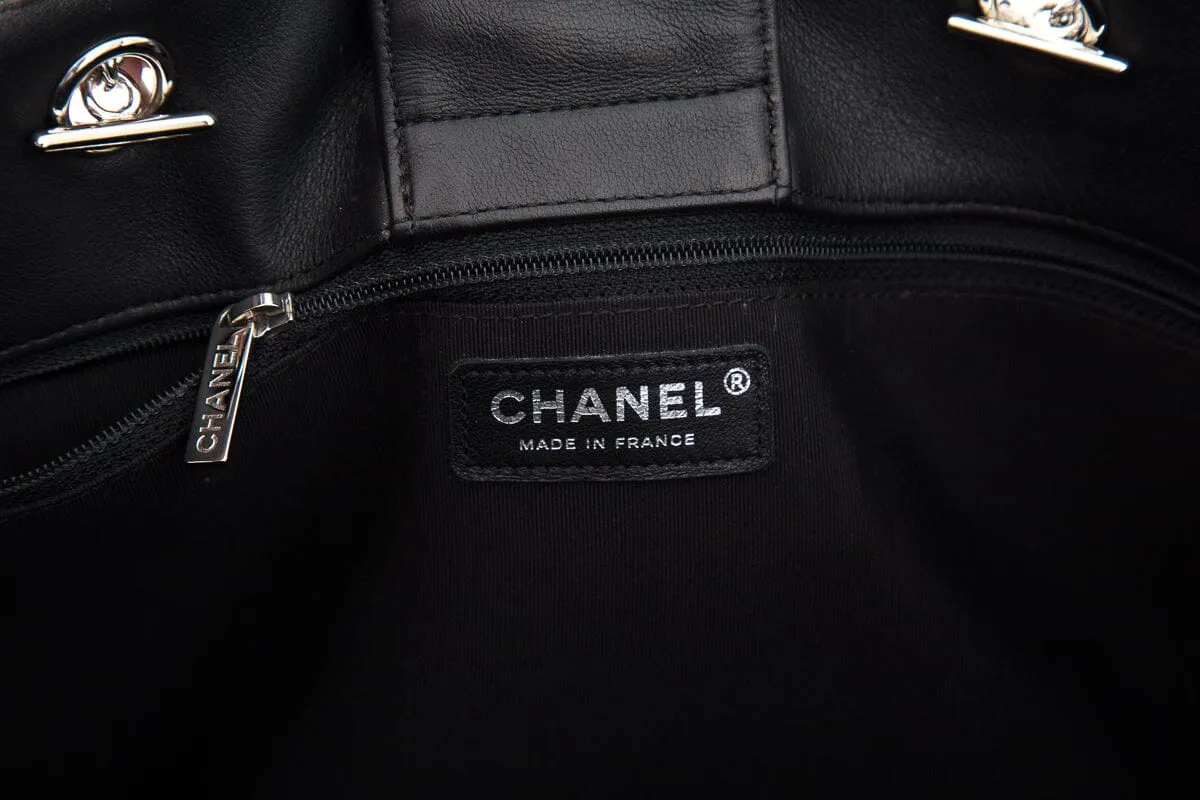 Chanel 2017/18 Black Quilted Large Classic Shopping Tote