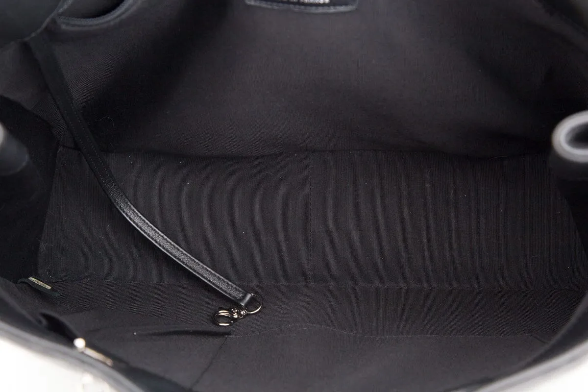 Chanel 2017/18 Black Quilted Large Classic Shopping Tote