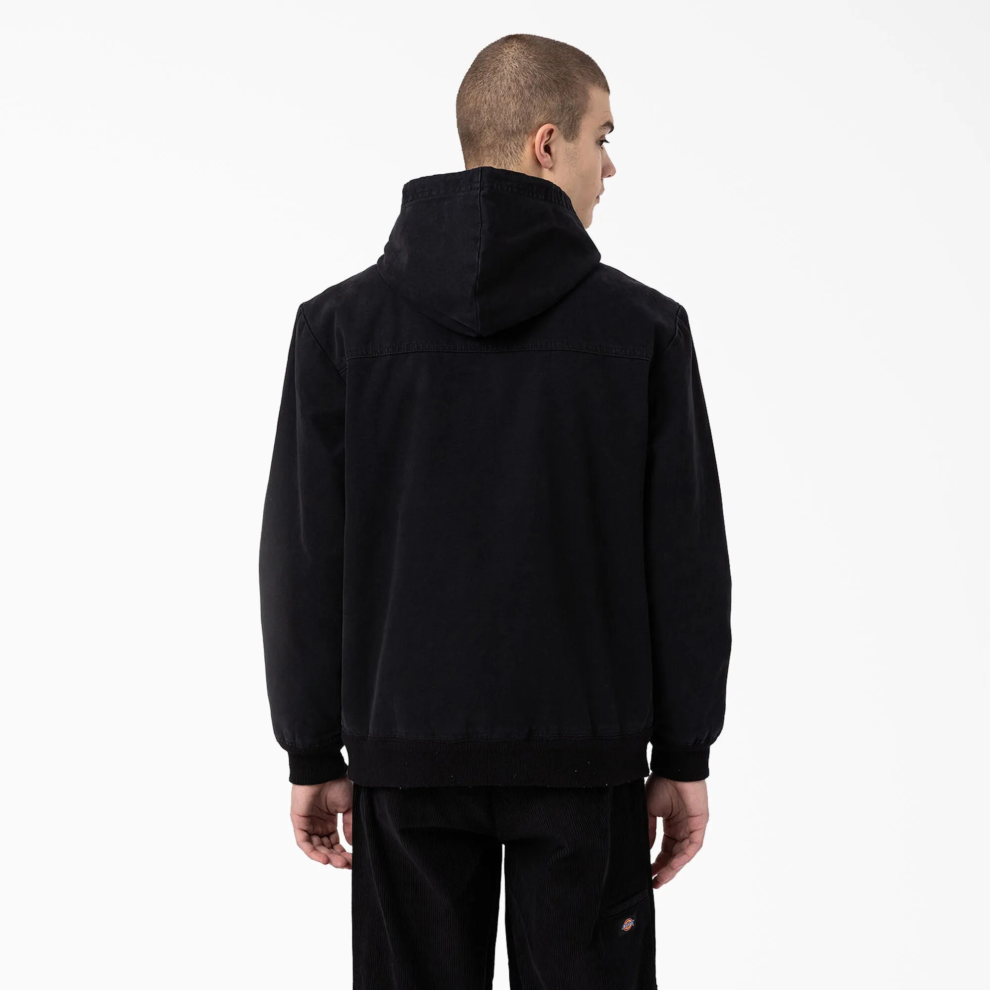 Dickies Skate Hooded Bomber Jacket - Stonewashed Black