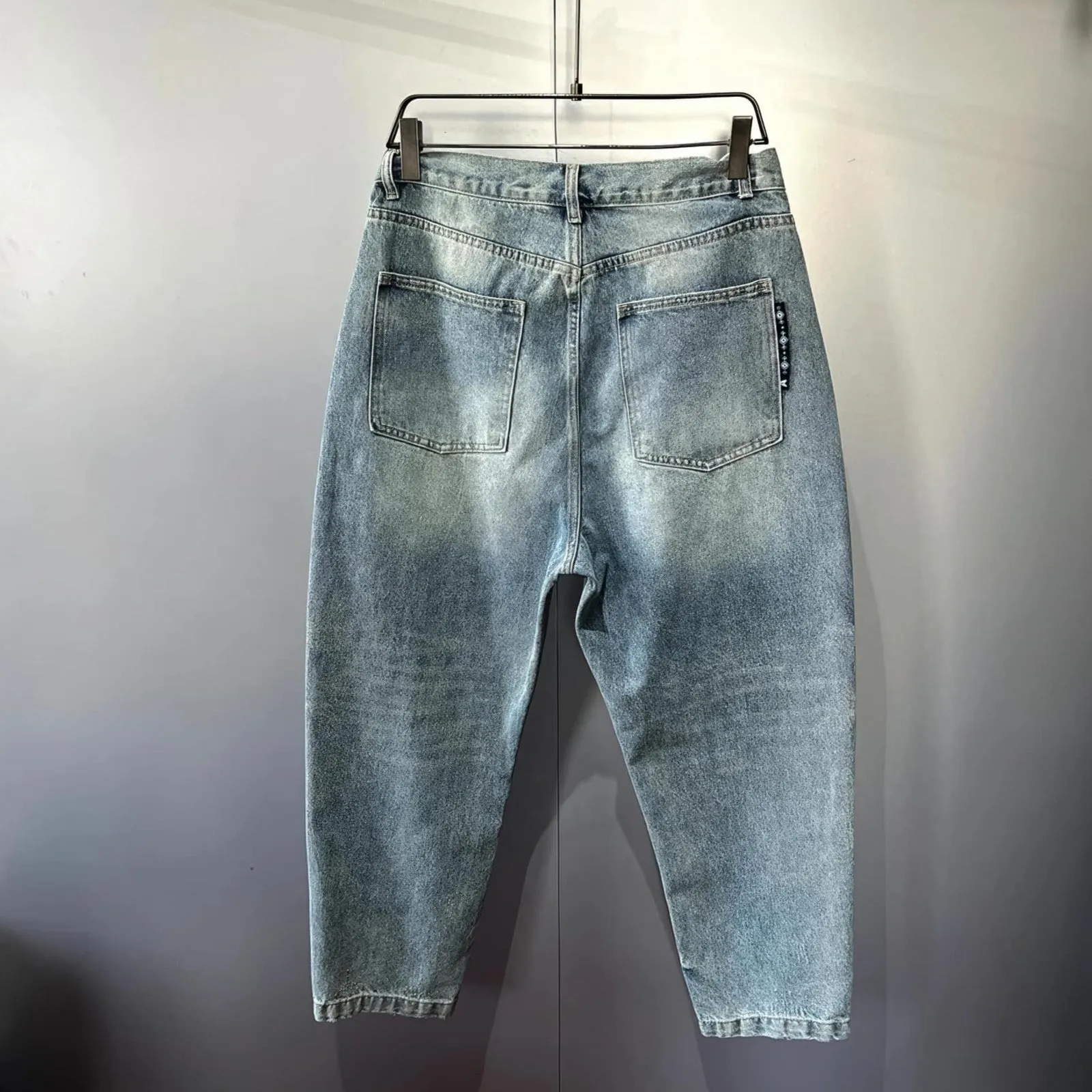 Distressed Loose Y2K Light Blue Jeans
