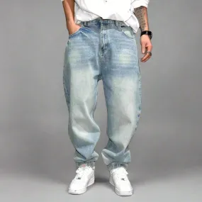Distressed Loose Y2K Light Blue Jeans