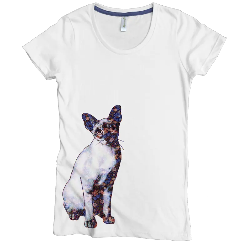 Flower Cat Graphic Tee