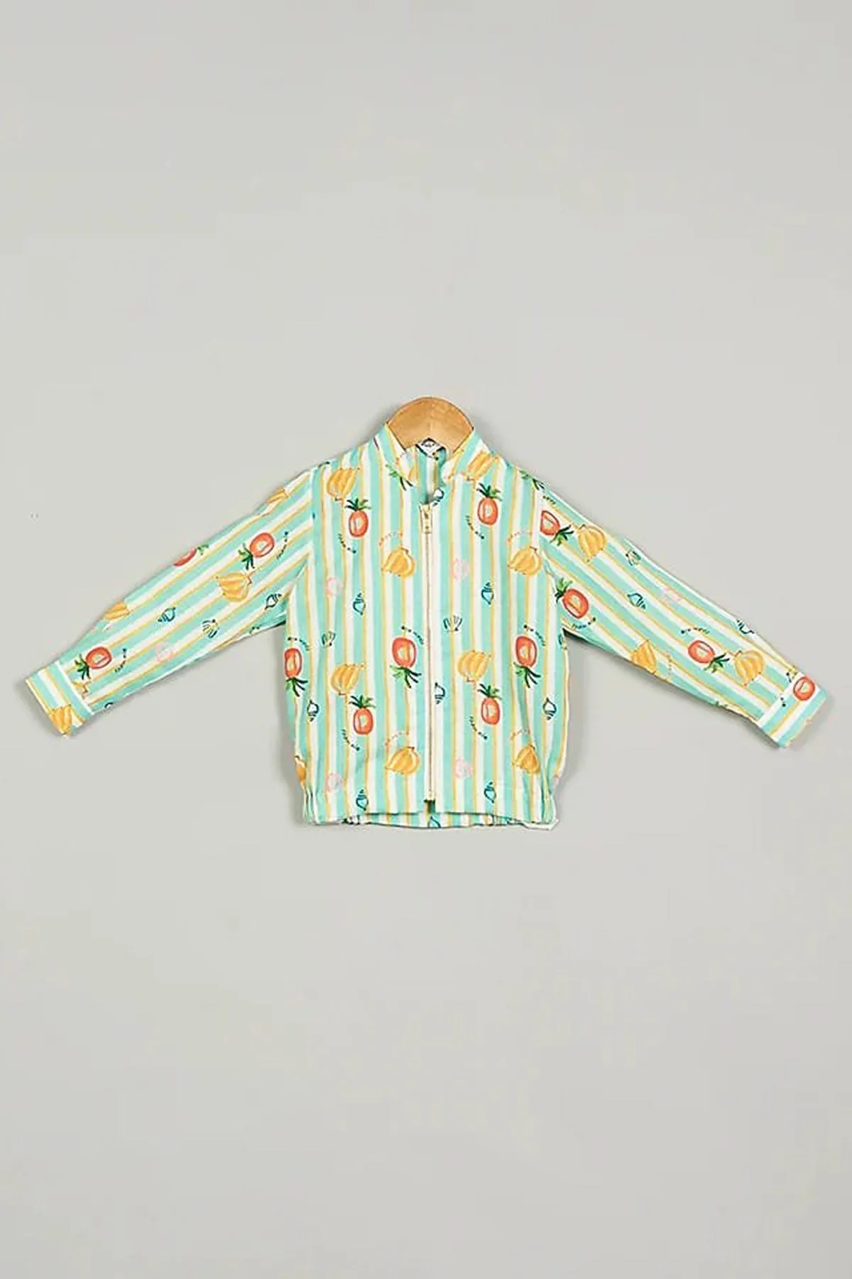 Fruit Printed Cotton Jacket