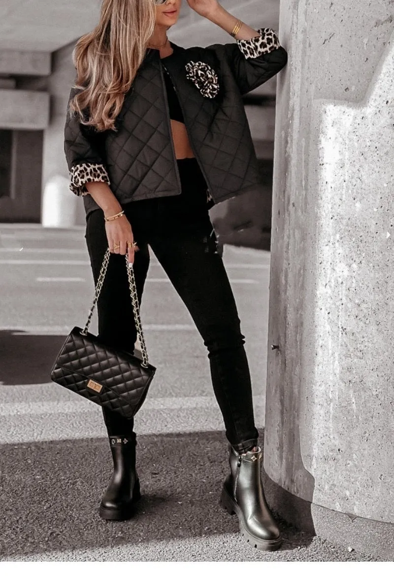 Holly Padded Short Black Jacket