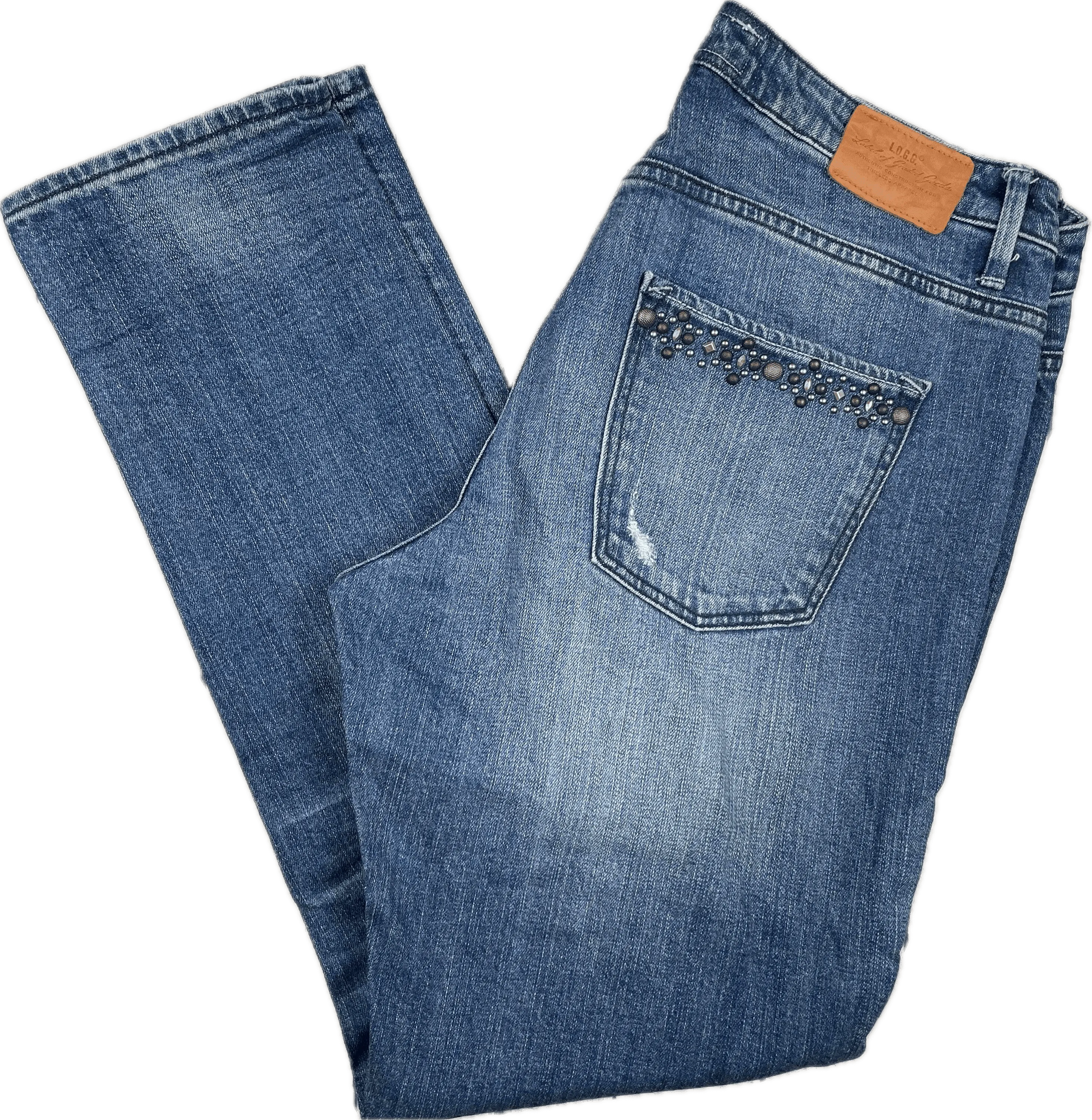L.O.G.G  Rhinestone trim Ladies Skinny Jeans - Size 32 or 14AU