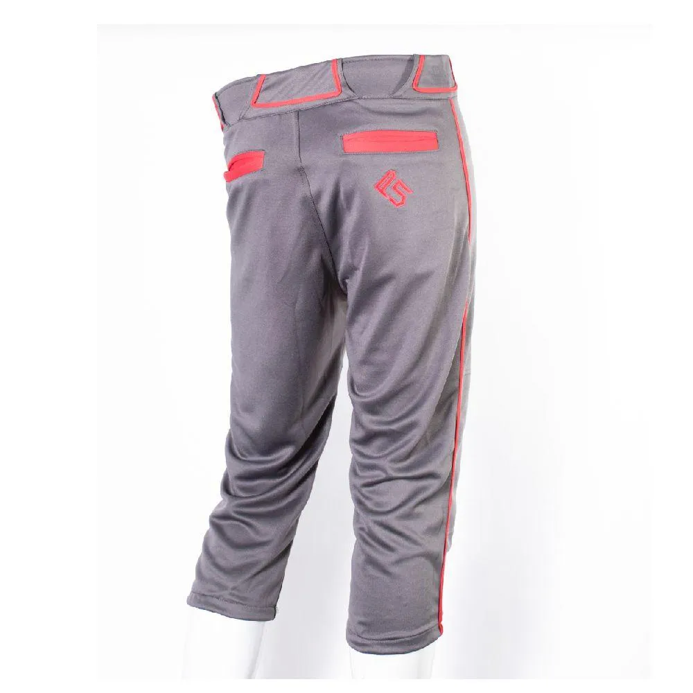 P5 Passe Knicker Style Pant Charcoal/Red
