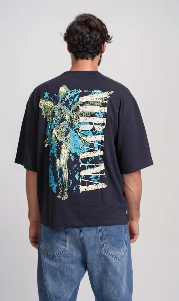 R207073 -Nirvana Graphic T-Shirt - Black