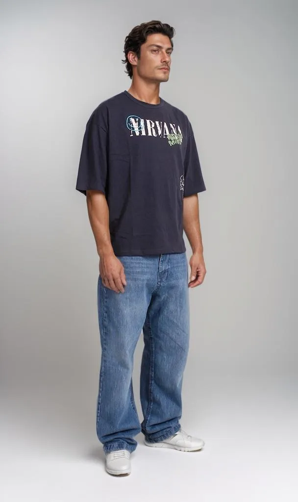 R207073 -Nirvana Graphic T-Shirt - Black