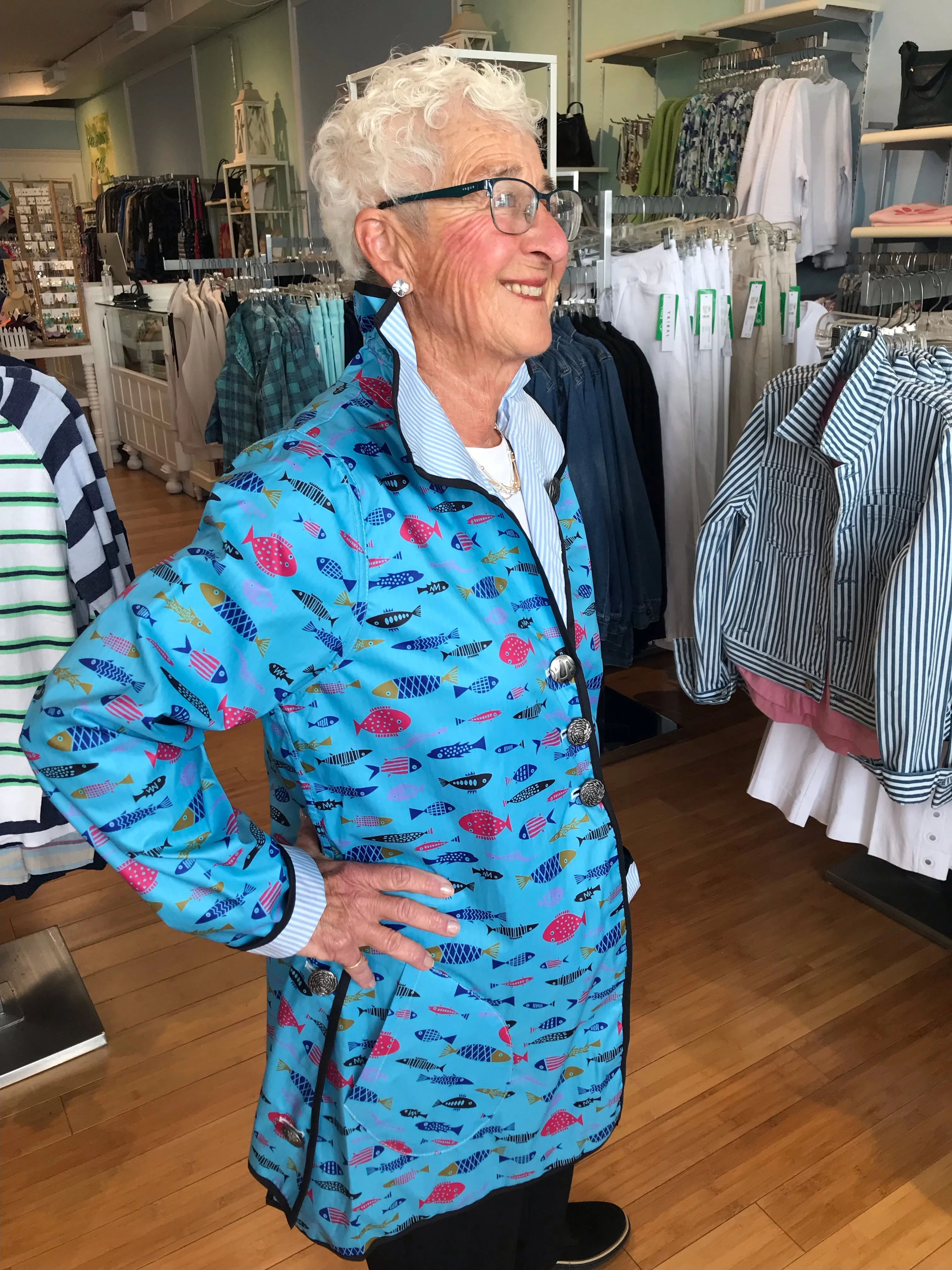Reversible Print Raincoat