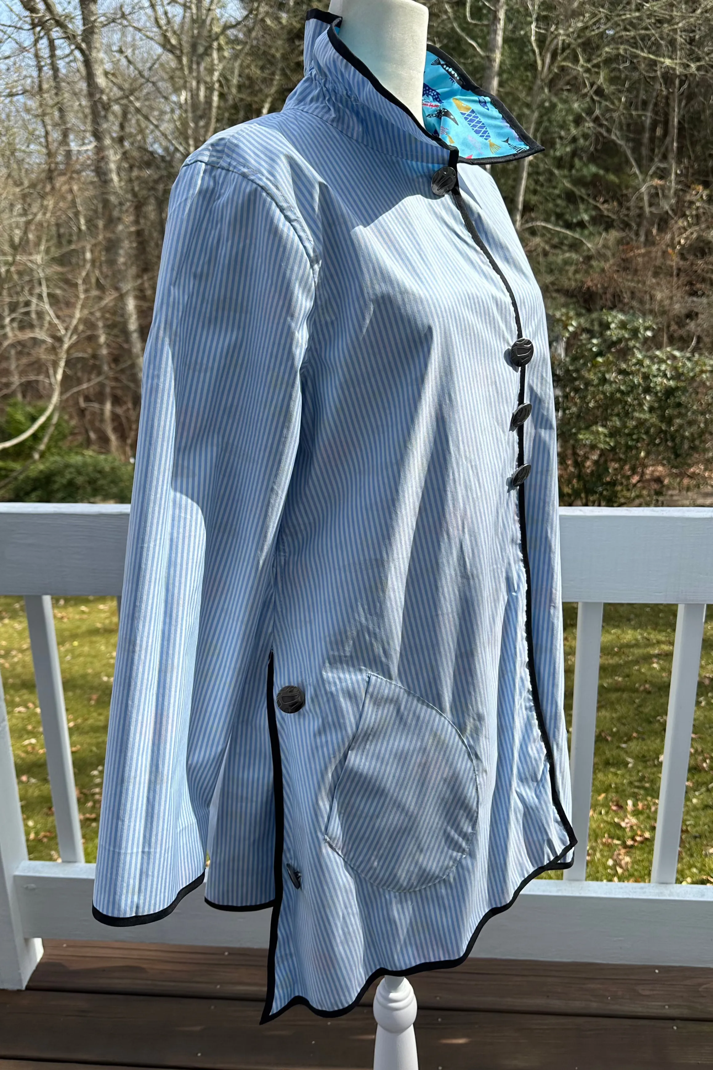 Reversible Print Raincoat