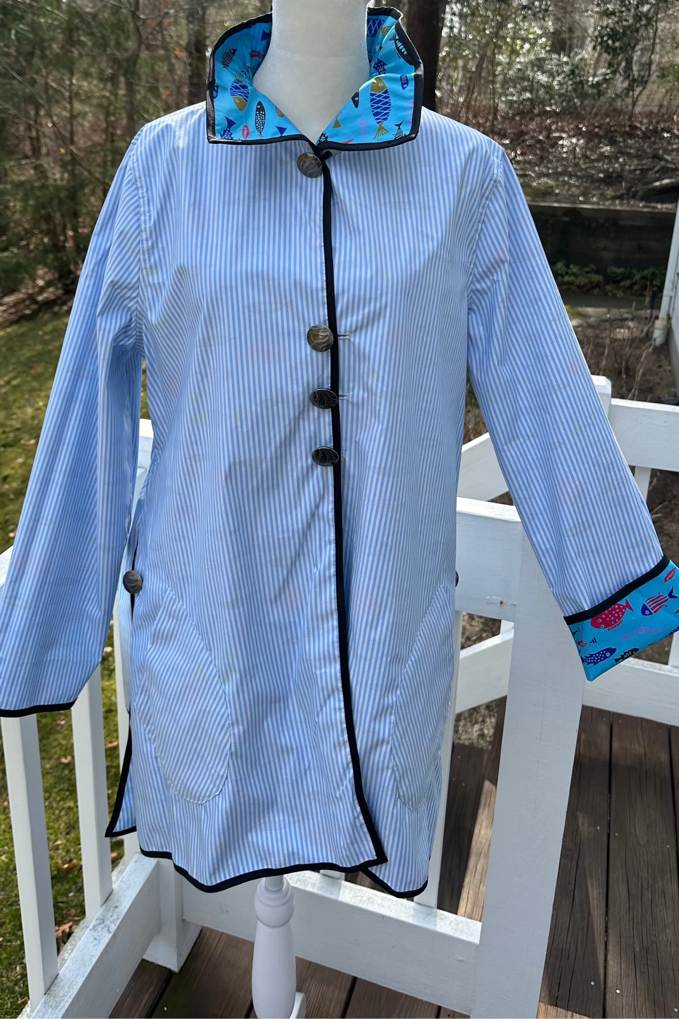 Reversible Print Raincoat