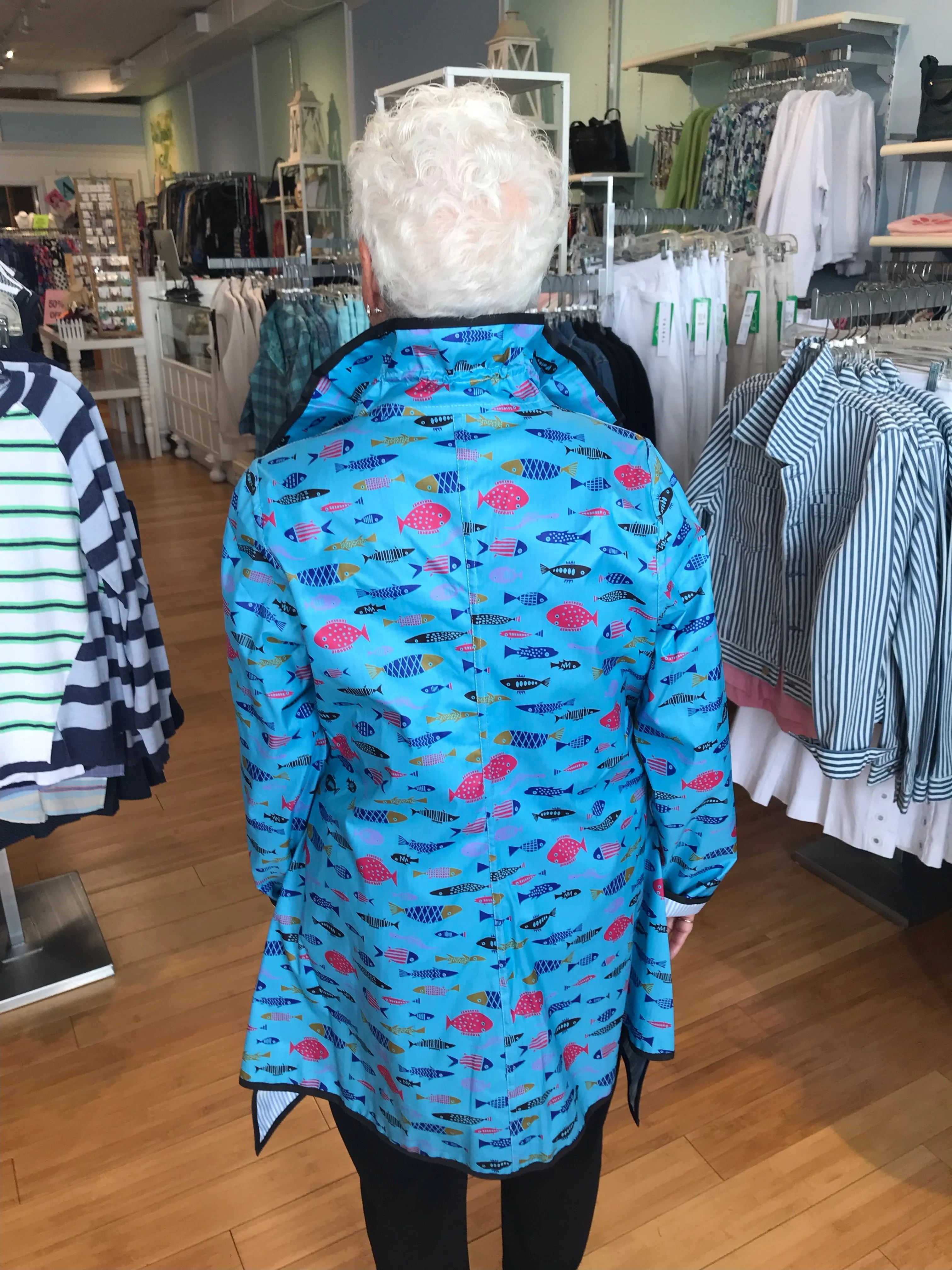 Reversible Print Raincoat