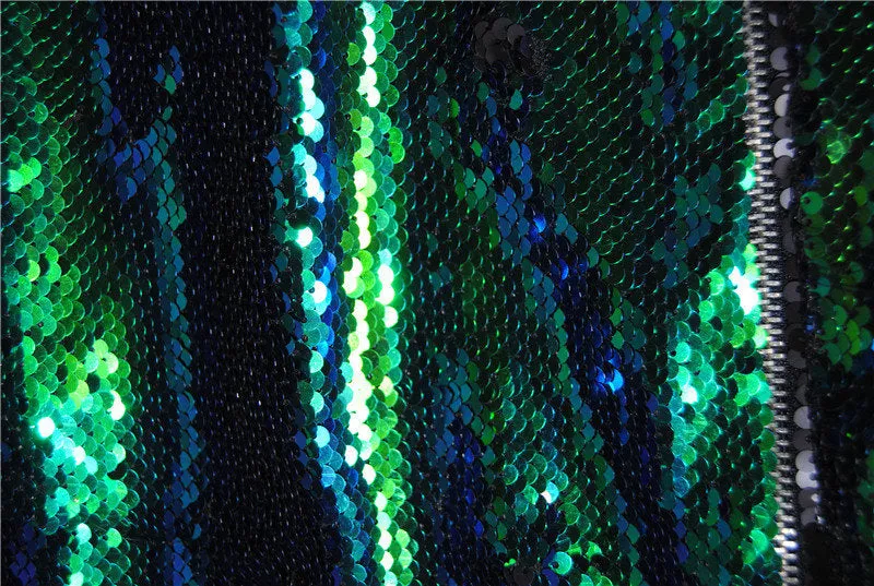 Sequin Holo Bomber Jacket