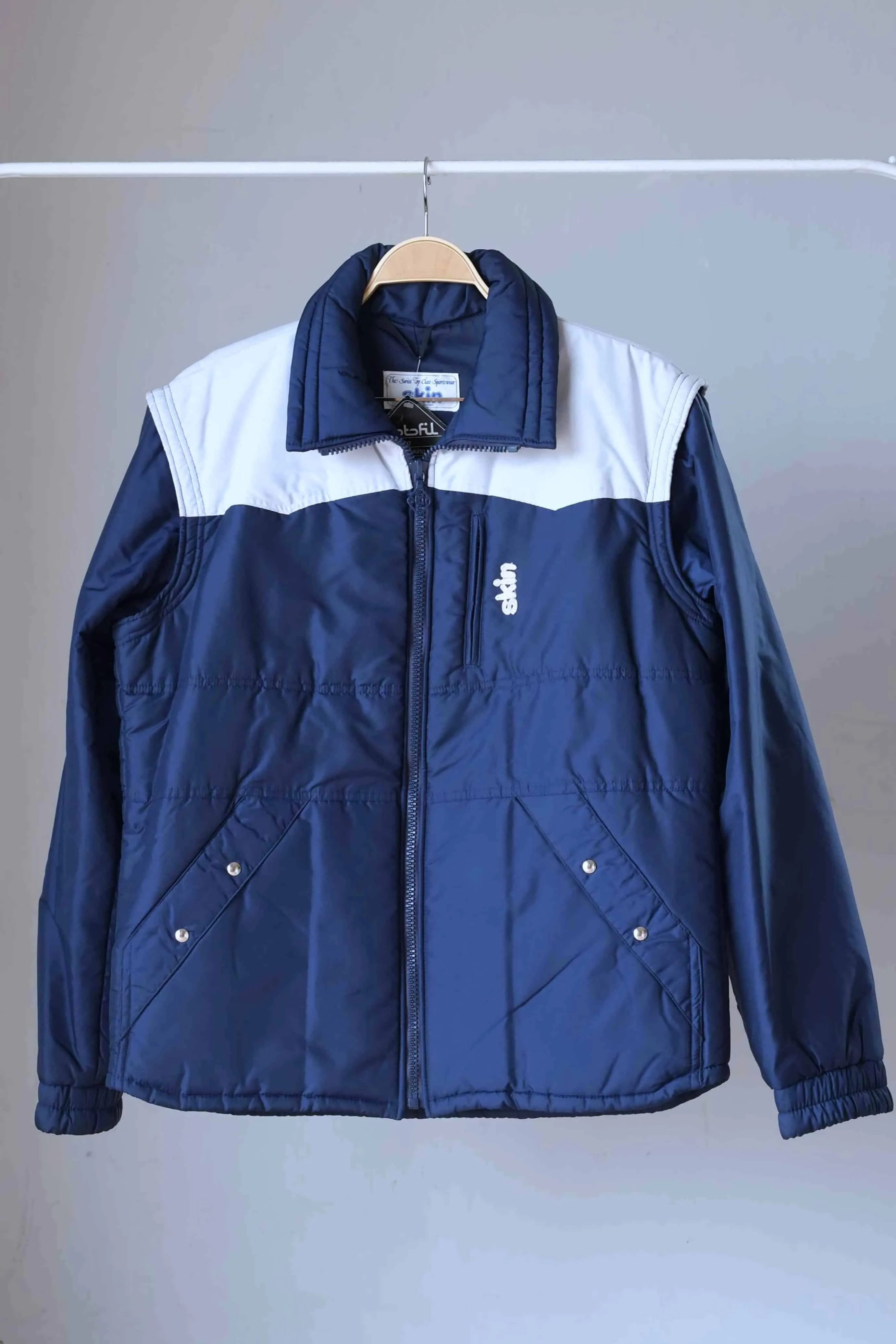 SKIN Vintage 80's Ski Jacket With Removable Sleeves
