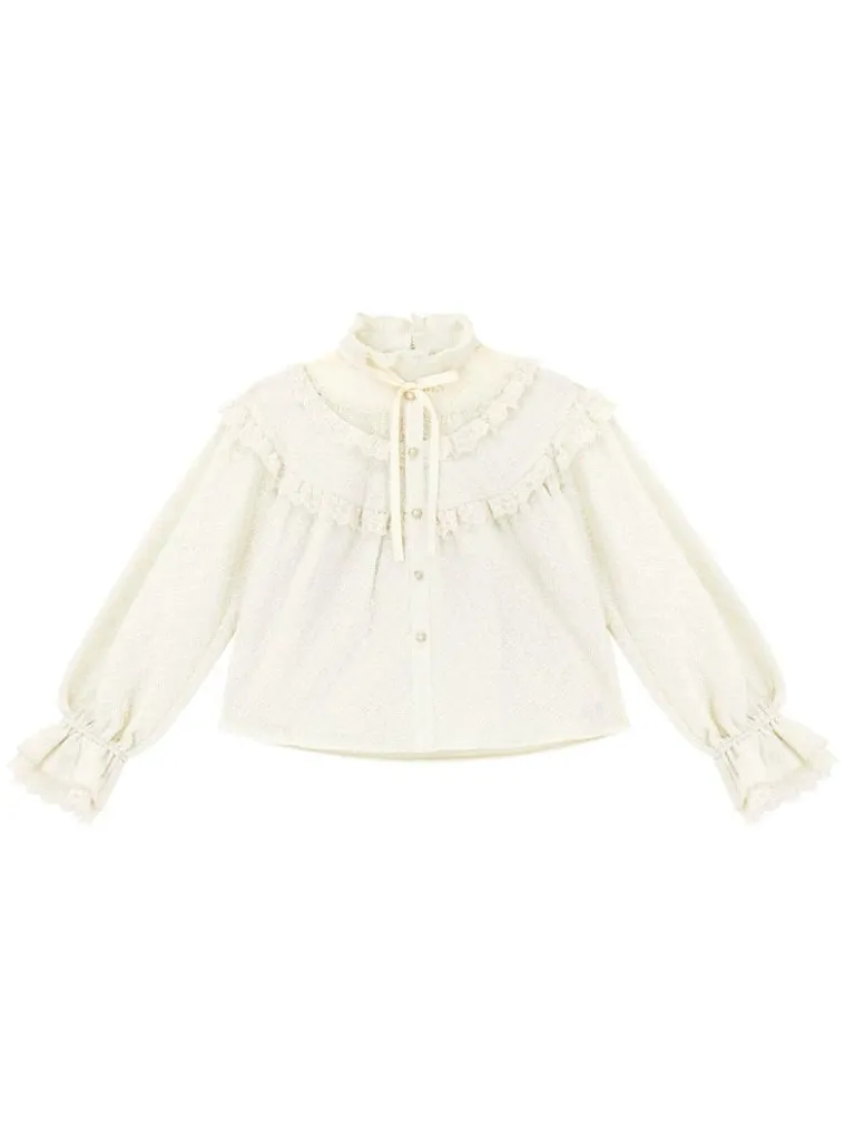 Skirt Flared Sweet   Retro Shirt Lace Girly