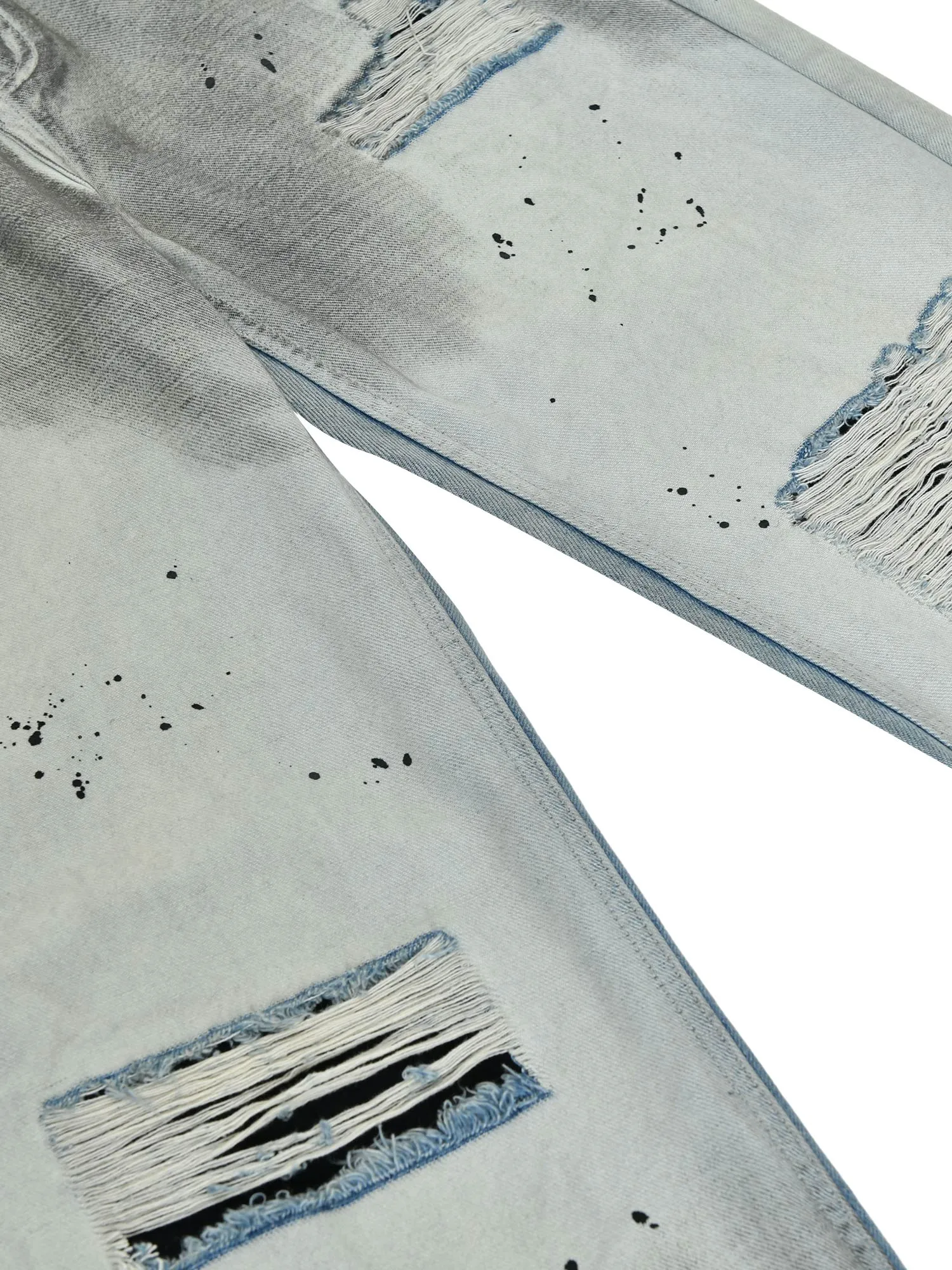 Sneakerhill High Street Distressed Washed Ripped Jeans