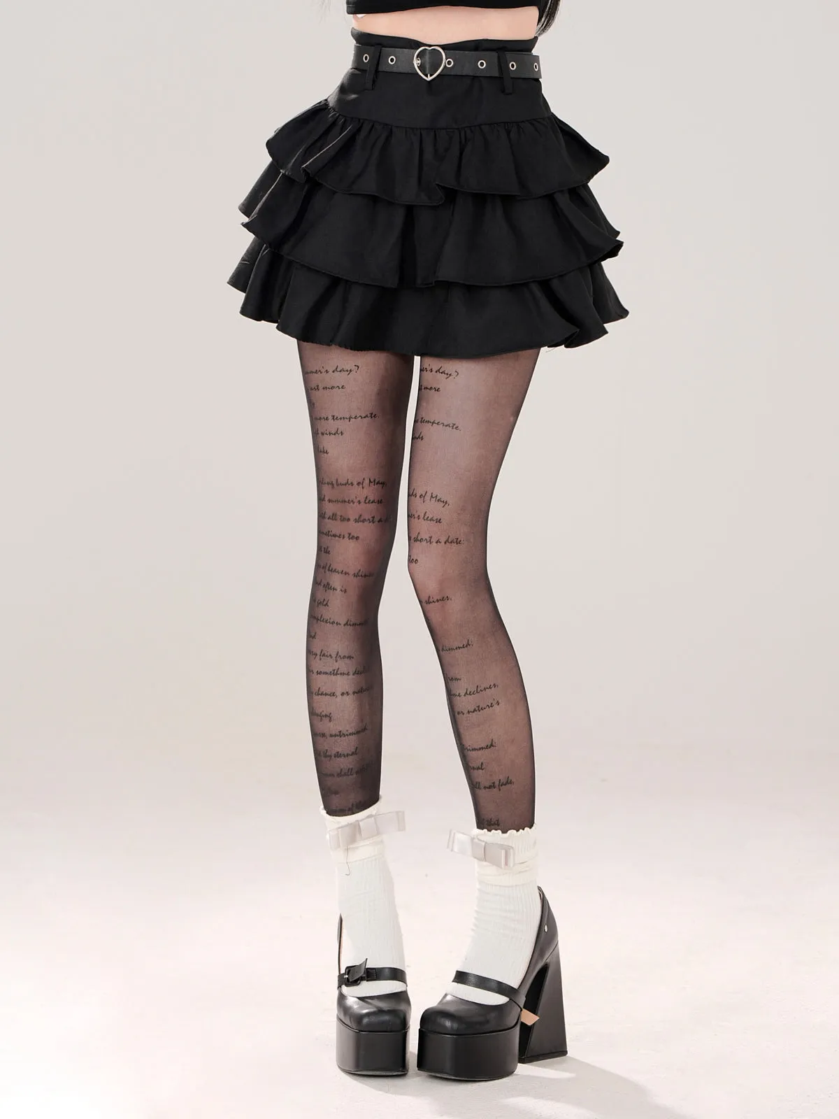Tiered Skirt Flared Six-Suite