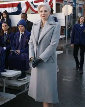 Wednesday Principal Larissa Weems Gray Coat