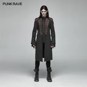 WY-997 Steampunk Mens Mid-length Coat